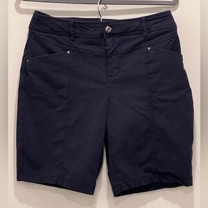 INC women navy blue stretchy shorts/size 8